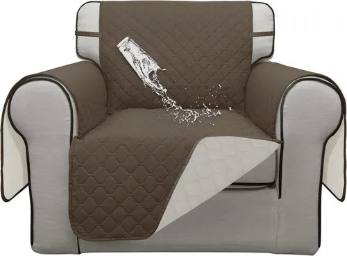 Miniatura 41 de ISSUNTEX Fundas de sofá de dos plazas con doble protección 100% impermeables para sala de estar, fundas para sofá de 2 cojines, protector de muebles