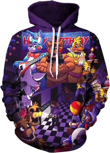 BLYLUXU Boys and Girls Hoodie Teen 3D Printed Pullover Sweatshirt Kids Cartoon Game Sports Tops