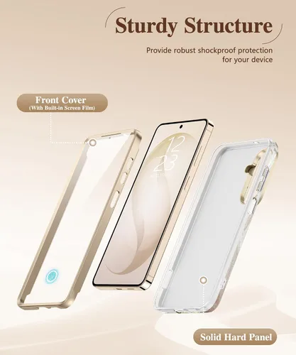 Miniatura 7 de GVIEWIN Funda para Samsung Galaxy S26 Plus, [cubierta deslizante para cámara y protector de pantalla integrado] [grado militar a prueba de golpes]