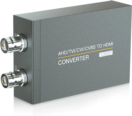 Convertidor CVI/TVI/AHD a HDMI, Full HD 4K 720P/1080P/3MP/4MP/5MP/8MP AHD/TVI/CVI a HDMI, señal de video BNC (TVI/CVI/AHD/CVBS) para mostrar en el