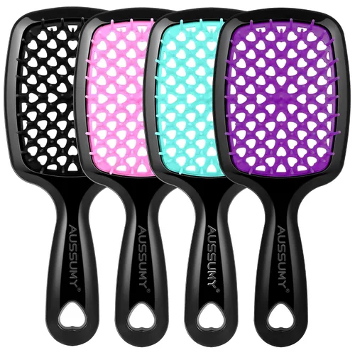 Miniatura 8 de 2 Pack Cepillo para Desenredar con Ventilación - Cepillo Desenredante con Cerdas Suave para Cabello Sin Enredos - Ideal para Cabello Natural
