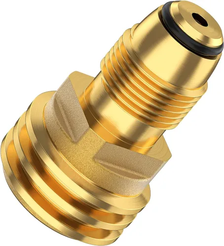 Miniatura 6 de 1 adaptador de tanque de propano POL a QCC1, adaptador de propano antiguo a nuevo, adaptador de tanque de propano de 5 a 100 libras que convierte