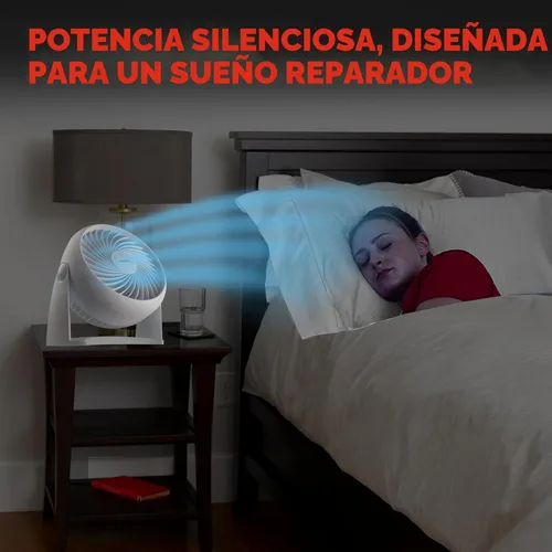 Miniatura 7 de Honeywell HT-904 TurboForce - Ventilador de circulación de aire de mesa, pequeño, blanco, ventilador personal silencioso para el hogar u oficina, 3