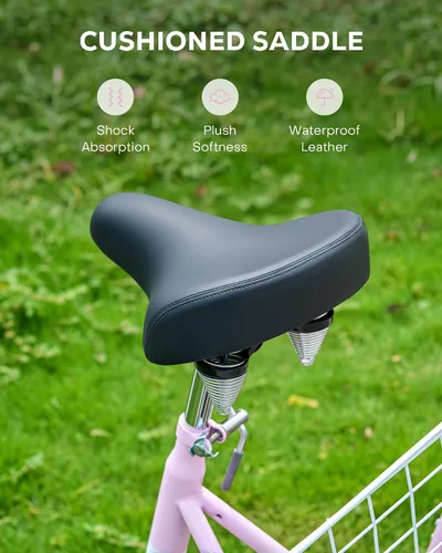 Miniatura 3 de VIRIBUS Triciclos para adultos para mujeres, triciclo de una sola velocidad para adultos con cestas con ruedas desmontables delanteras y traseras