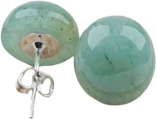 Miniatura 23 de Aretes de jade para mujer, hipoalergénicos, hechos a mano, joyería de jade verde real para mujeres y hombres, regalo para aniversario, graduación