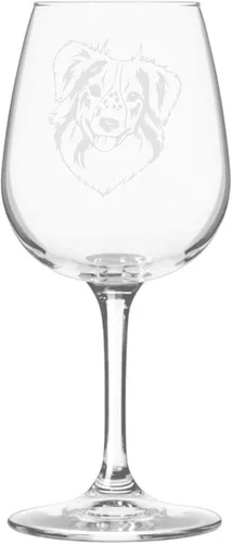 Miniatura 450 de Copa de vino de 12.75 onzas con diseño de perro grabado
