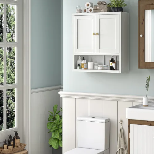 Miniatura 6 de Gabinete de Almacenamiento de Metal para Baño, Gabinete Aparador Negro con Puertas de Vidrio y Estantes Ajustables, Pequeños Gabinetes de Metal