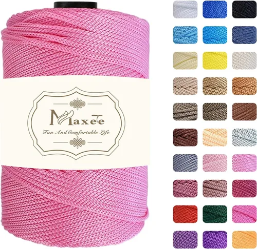 Miniatura 28 de Cordón de macramé premium de poliéster 3 mm × 218 yardas, cordón de macramé 100% polipropileno de 3 mm, ideal para crochet, colgadores de pared, 30