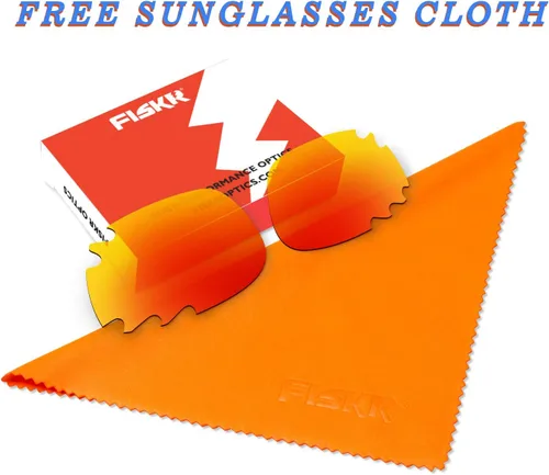 Miniatura 7 de Lentes de repuesto polarizados antiagua salada para Oakley Jawbone con ventilación de chaqueta de carreras con 2 pares empaquetados
