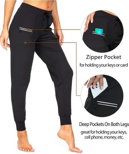 Miniatura 20 de Kcutteyg - Pantalones deportivos con bolsillos para mujer, diseño suave, ligero y de secado rápido, para entrenamiento, gimnasia, yoga y correr