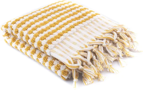 Miniatura 8 de Toallas de mano de algodón turco orgánico para baño, de gran tamaño, 70.00 x 35.00 pulgadas, toallas grandes de felpa suave y altamente absorbentes