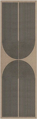 Miniatura 8 de Lahome Alfombra moderna arcoíris de 2 x 8 pies, alfombra lavable para pasillo de cocina con respaldo de goma, alfombra de interior y exterior