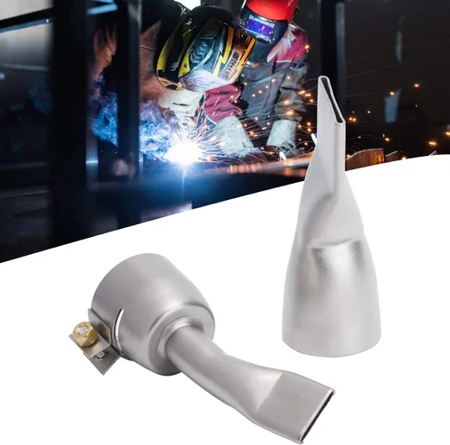 Miniatura 5 de Boquilla de soldadura plana, boquilla de soldadura plana de 0.787 in, boquilla de soldadura de acero inoxidable de 1.575 in, herramienta de soldador