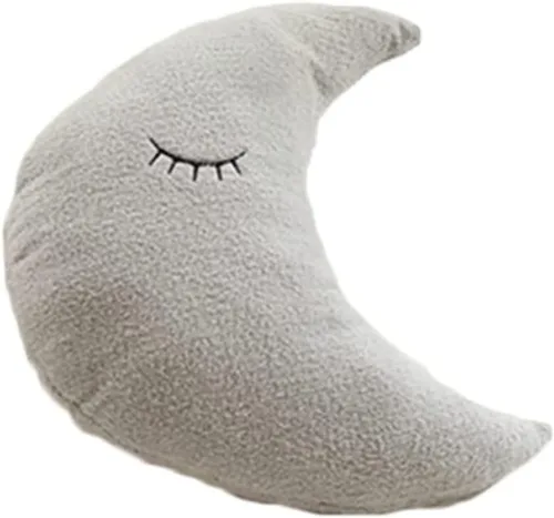 Miniatura 8 de Almohada de estrella con diseño de luna, nube, decoración de habitación fresca, cojín para cama