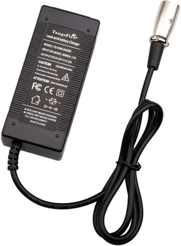 Miniatura 9 de Cargador de 29.4V CC 29.4V/0.4a 25.9V 24V para batería de litio 7S, baterías de litio de 350 W, 12 AH, 500 W, sillas de ruedas plegables ligeras