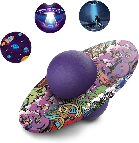 Miniatura 8 de Pogo Ball for Kids & Adults Up to 200lb, Balance Coordination Trick Bounce Board Pop Ball Cool Fun Challenge Indoor Outdoor Toys Pogo Jumper Verde