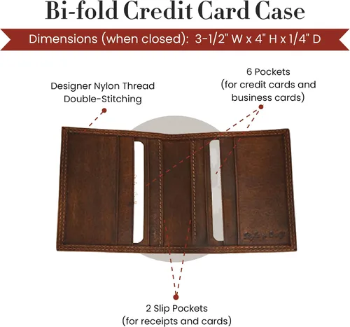 Miniatura 3 de Style N Craft Men's Bifold Credit Card Case