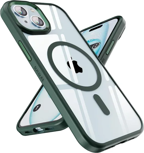 Miniatura 18 de SUCGLES Funda para iPhone 13 Pro Max con MagSafe, imán ultra fuerte N56, protección contra caídas de 12 pies, antiamarilleo, funda magnética