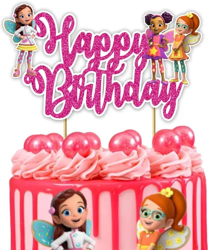 Miniatura 12 de Suprmn Decoración para Pastel de Cumpleaños – Decoración de Fiesta Temática para Niños – Decoración para Pastel con Purpurina de Calidad Premium