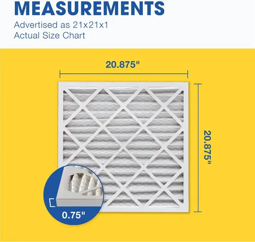 Miniatura 5 de Aerostar MERV 13-4 filtros plisados para HVAC, hornos y aire acondicionado, elimina bacterias, polvo, gérmenes del resfriado y la gripe, pelusas
