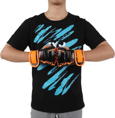 Miniatura 3 de Guantes de MMA, guantes profesionales de MMA sin dedos, de piel sintética, saco de boxeo Sanda, guantes de boxeo para saco de boxeo Sparring Muay