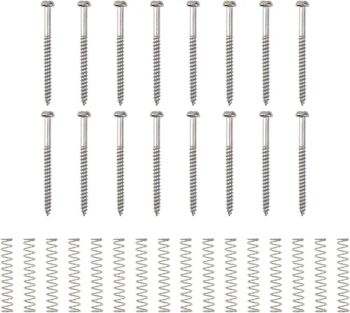Miniatura 6 de 32 tornillos de montaje para pastilla Yootones Bass compatibles con pastillas P Bass Jazz Bass o P90 (negro)