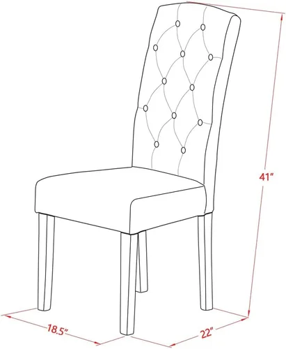 Miniatura 14 de East West Furniture DLCE3-BLK-21 - Juego de mesa de comedor de 3 piezas que contiene una mesa de comedor redonda con gotas y 2 sillas tapizadas