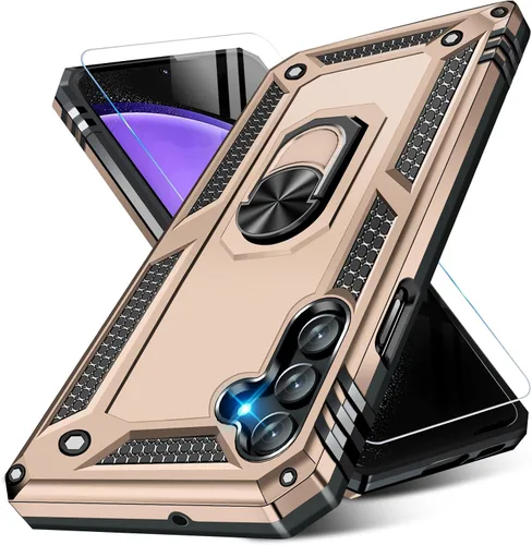 Miniatura 75 de Vaki Funda para Samsung Galaxy S22 5G con protector de pantalla integrado de grado militar, cubierta dura y resistente, funda resistente para Galaxy