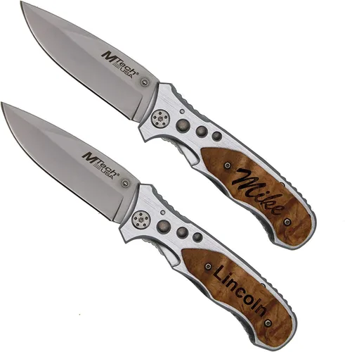 Miniatura 4 de Grabado gratuito – Cuchillo de bolsillo personalizado MTech USA.