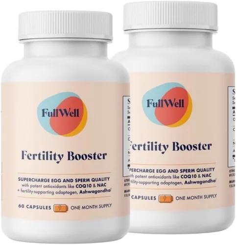 FullWell Potenciador de fertilidad para hombres y mujeres | Apoyo de concepción para una calidad saludable de óvulos, motilidad y fuerza de los