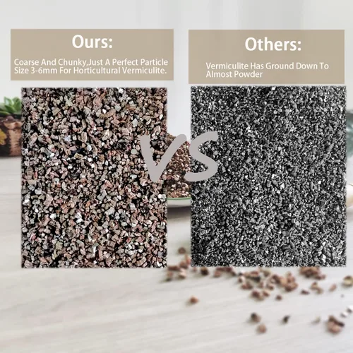Miniatura 4 de Vermiculita gruesa natural de 2 cuartos para plantas, mezcla mineral orgánica para macetas, hidroponía, terrarios, orquídeas, hongos o hábitats