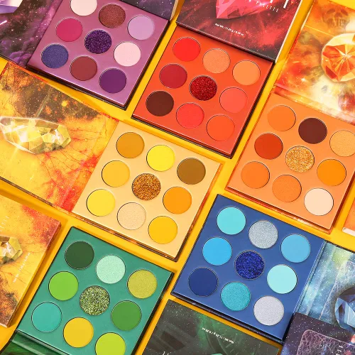Miniatura 8 de docolor Paleta de sombras de ojos de 54 colores, paleta de sombras de ojos con piedras preciosas altamente pigmentadas, mate, purpurina, brillos