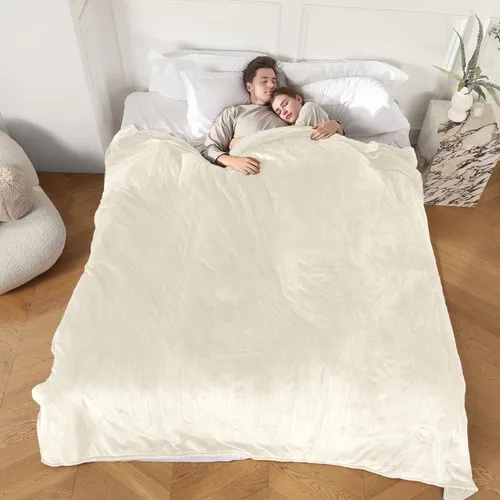 Miniatura 12 de COZYTY Manta eléctrica tamaño completo, manta térmica de franela súper suave y acogedora con 6 niveles de calefacción y 1-10 horas de apagado