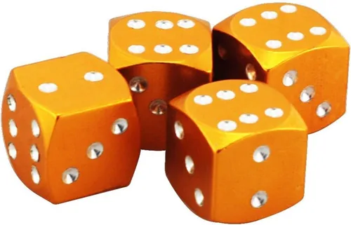 Miniatura 2 de Juego de 4 tapas de válvula de puerta de aire con tapa de rueda de válvula, color dorado