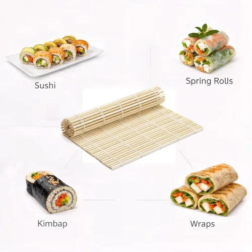 Miniatura 4 de Alfombrilla de bambú para enrollar sushi