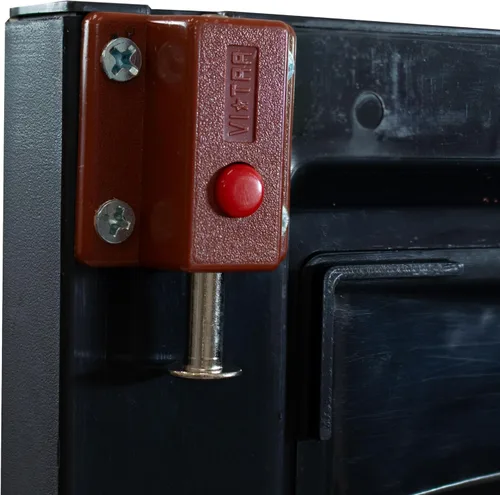 Miniatura 8 de Sunnydaze - Armario de almacenamiento con cerradura, armario de almacenamiento para interiores o garaje con 4 estantes ajustables, 72 pulgadas