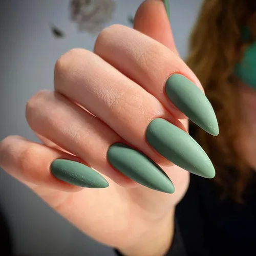 Miniatura 12 de WOOYAS - Uñas postizas cortas a presión, color nude brillante, uñas postizas de otoño de ataúd mediano, juego de 24 uñas postizas reutilizables