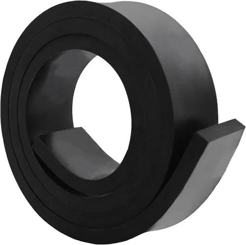 DEVNOL Tira de goma de neopreno de 1/2 (.500)" de grosor x 2" de ancho x 5 pies de largo, grado 65A para juntas, protección de superficies, sellado