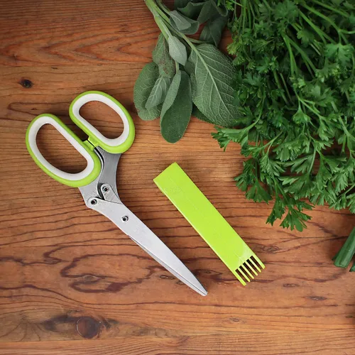 Miniatura 3 de Tijeras RSVP International, herramienta de cocina para frutas y verduras, apto para lavavajillas, color verde