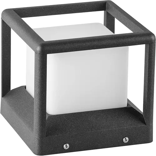 Miniatura 8 de MVBT Luces de poste para exteriores de 7.1 pulgadas, luces de pilar con cable duro, AC100-240 V, luz de columna moderna, lámpara de cubierta
