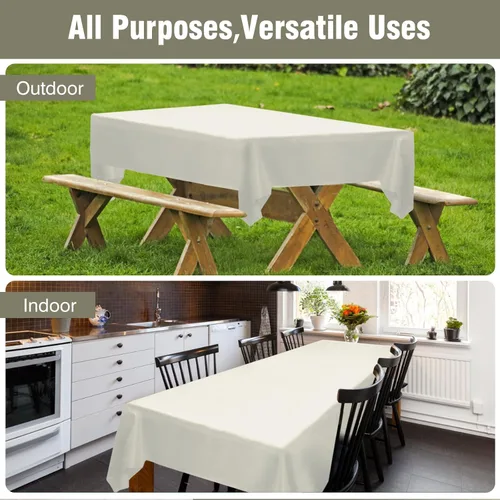 Miniatura 238 de Rollo de plástico para cubierta de mesa color verde manzana, 40 pulgadas x 100 pies, rollo de plástico resistente para cubierta de mesa de banquetes