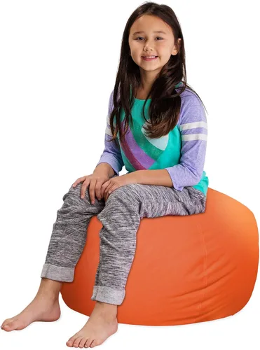 Miniatura 82 de Posh Stuffable - Sillón puff con almacenamiento para niños, contenedor de animales de peluche, organizador de juguetes de niños Lona rayas verde