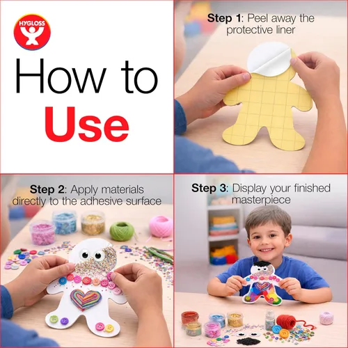 Miniatura 3 de Hygloss Pizarras adhesivas para collage – Paquete de 24 tableros de collage autoadhesivos de 4 x 6 pulgadas para niños, tableros de montaje