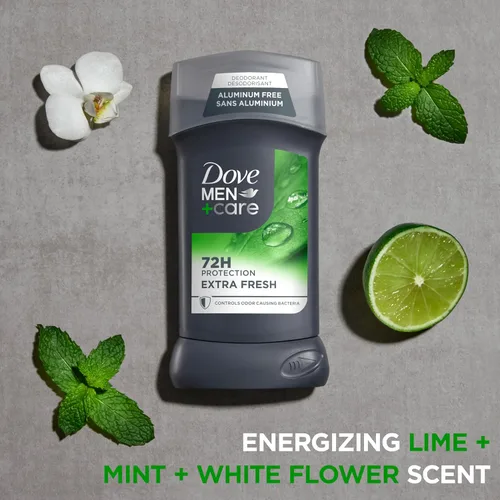 Miniatura 5 de Dove Men+Care Barra de desodorante para hombres 4 unidades Extra fresco sin aluminio Protección contra olores de 72 horas Desodorante para hombres