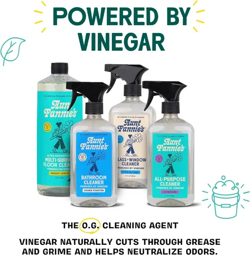 Miniatura 3 de Aunt Fannie's Limpiador de baño multiusos en espray de vinagre para ducha, bañera, inodoro, azulejos, fregadero y accesorios, 16.9 onzas