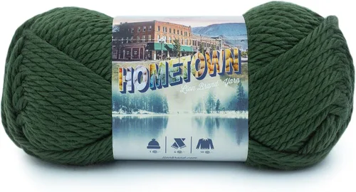 Miniatura 40 de Lion Brand Yarn Hometown - Ovillo de lana súper voluminoso para tejer, ganchillo y manualidades, 1 unidad, Phoenix Azalea