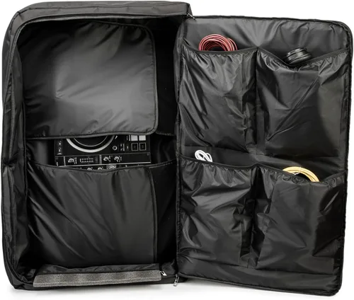 Miniatura 3 de Rabjen Mochila para DJ para Conciertos en Clubes, Estuche para Mezclador DJ Compatible con Pioneer DDJ-SR2, Pioneer DDJ-FLX6-GT, RANE ONE y Más