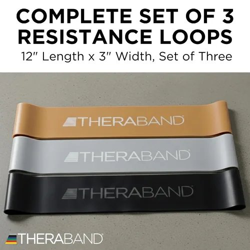 Miniatura 3 de THERABAND Bandas de resistencia profesional resistentes duraderas para ejercicios de fuerza y flexibilidad, pilates, yoga, estiramiento y terapia