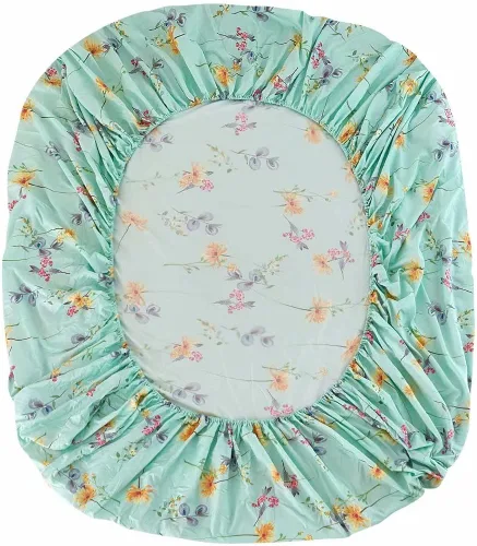 Miniatura 4 de JSD Juego de sábanas con estampado floral verde, tamaño King, 4 piezas, sábanas de microfibra botánica suave, bolsillo extra profundo Verde Floral