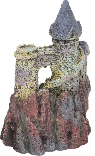 Miniatura 2 de Penn-Plax RRW6 Wizards Castle - Adorno decorativo de resina para acuario de 5.5 pulgadas de alto